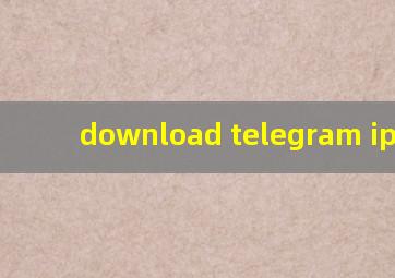 download telegram iphone